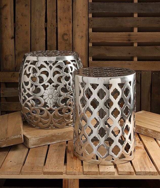 Birch Lane™ Fretwork Aluminum Garden Stool & Reviews Wayfair